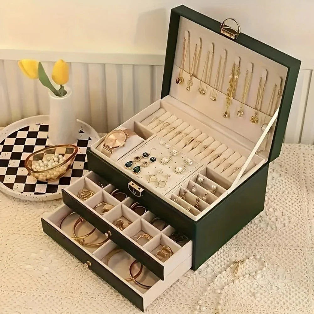 Premium Leather Jewellery Organizer 1