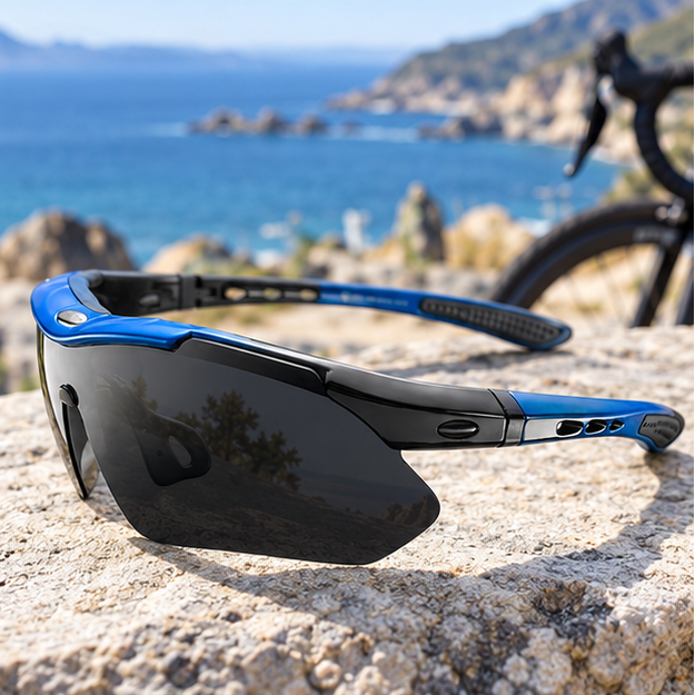 Royeva Polarized Cycling Sunglasses Interchangeable Sports Eyewear