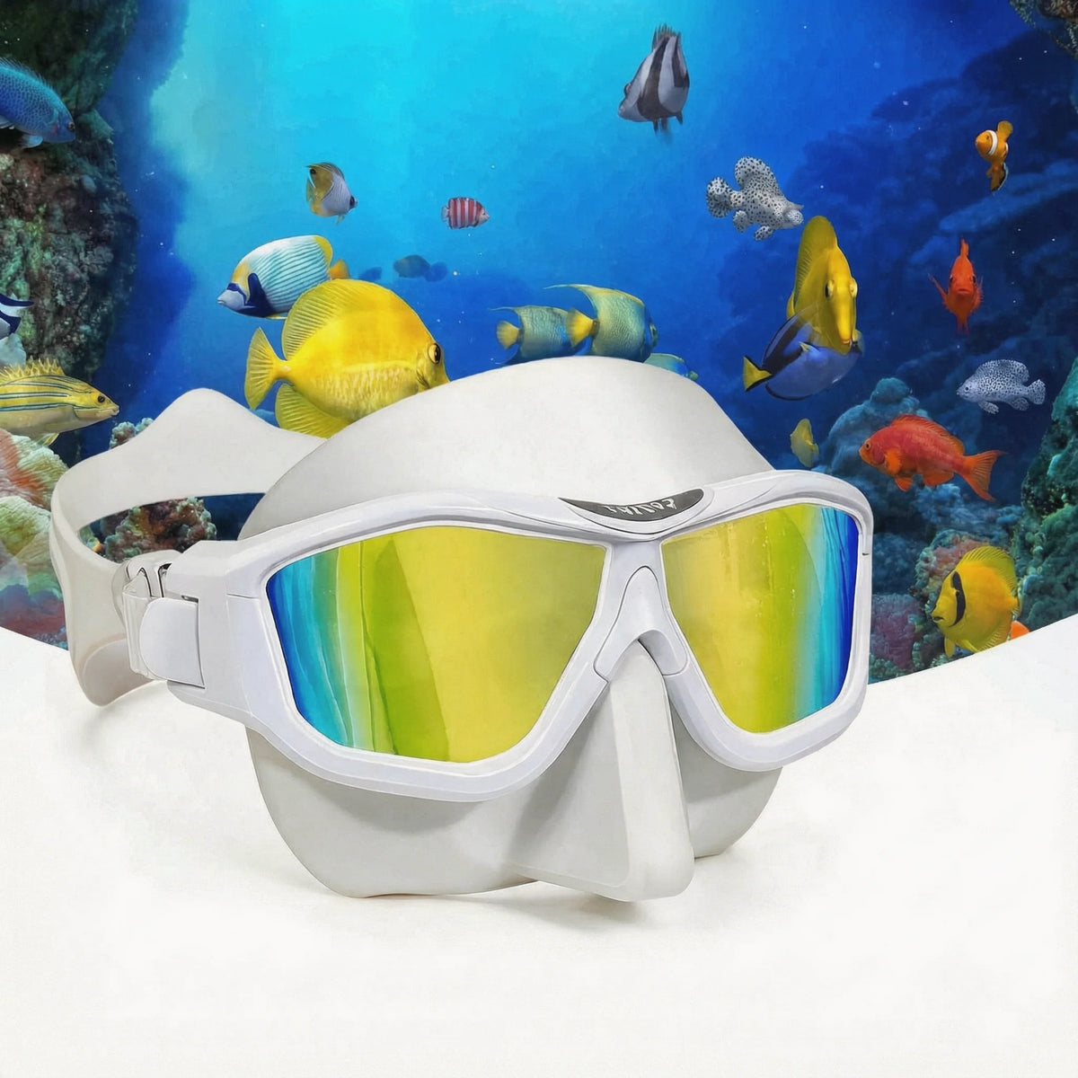Professional Anti-Fog HD Diving Mask Large Frame Goggles for Snorkeling & Scuba Diving 3