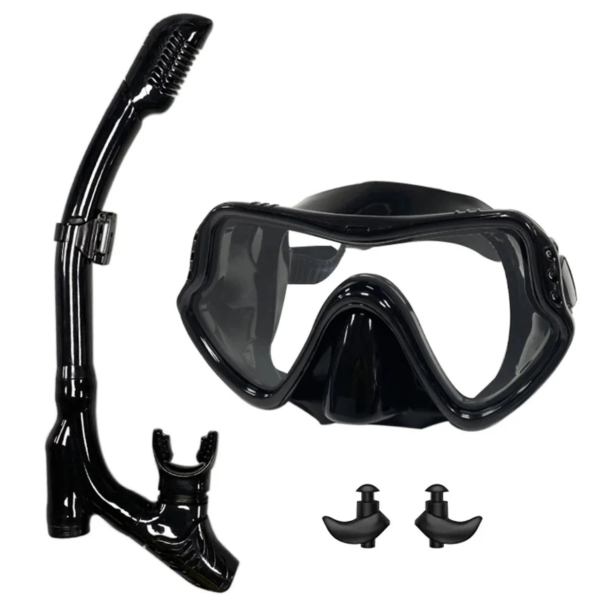 Professional Snorkel Mask Set Anti-Fog Diving Mask with Dry Top Snorkel 0
