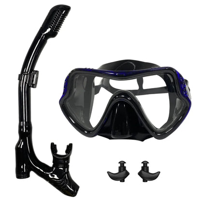 Professional Snorkel Mask Set Anti-Fog Diving Mask with Dry Top Snorkel 3