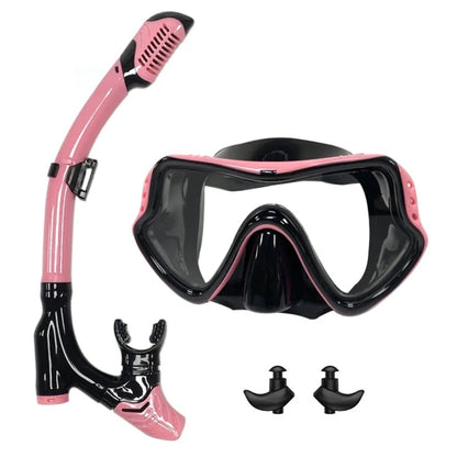Professional Snorkel Mask Set Anti-Fog Diving Mask with Dry Top Snorkel 5
