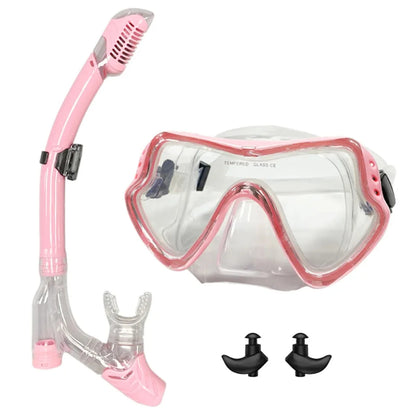 Professional Snorkel Mask Set Anti-Fog Diving Mask with Dry Top Snorkel 6