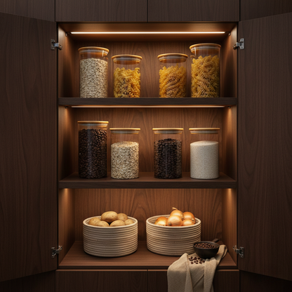 PureAura Airtight Glass Storage Jars (6-Piece Set) 1