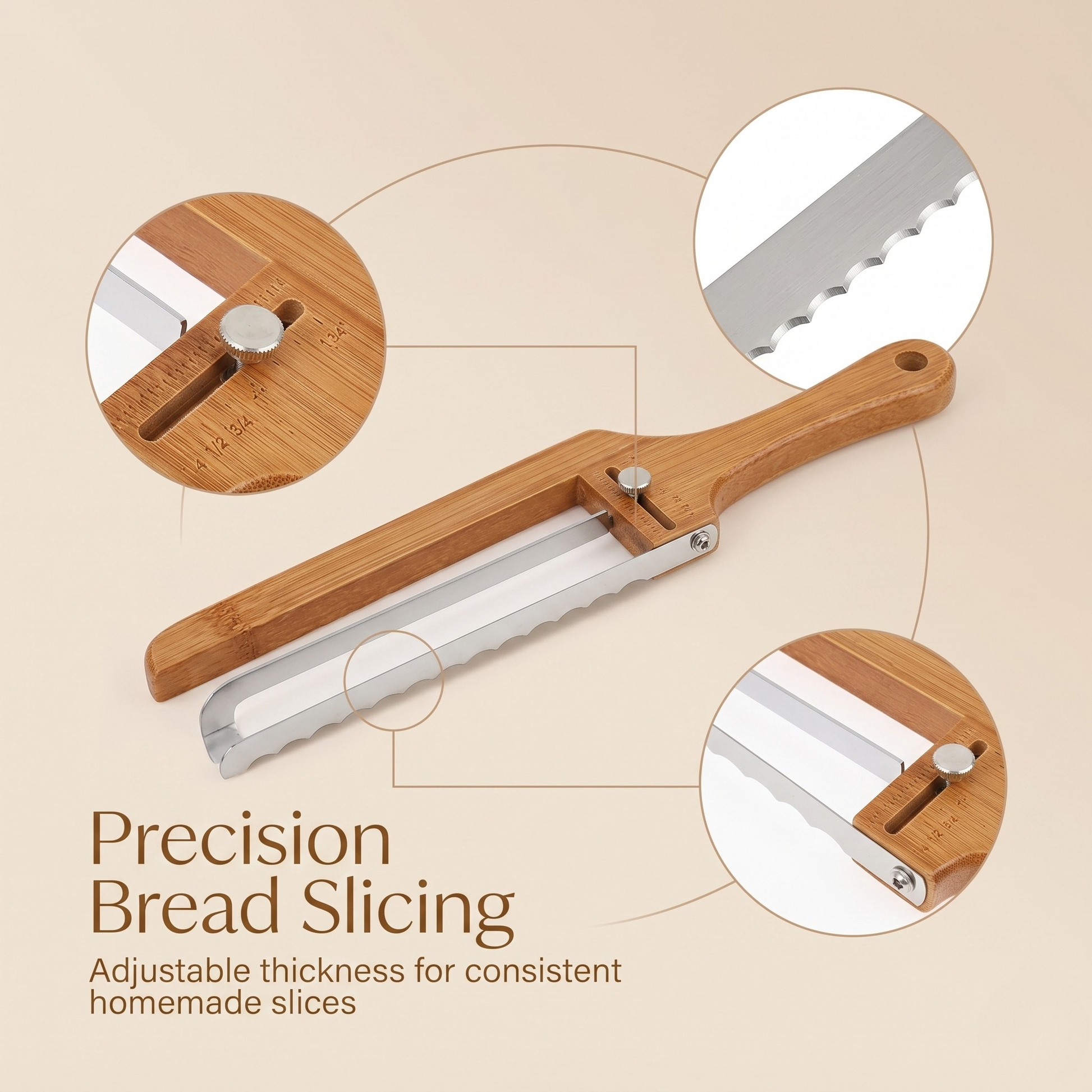 PureAura Artisan Bread Knife 5