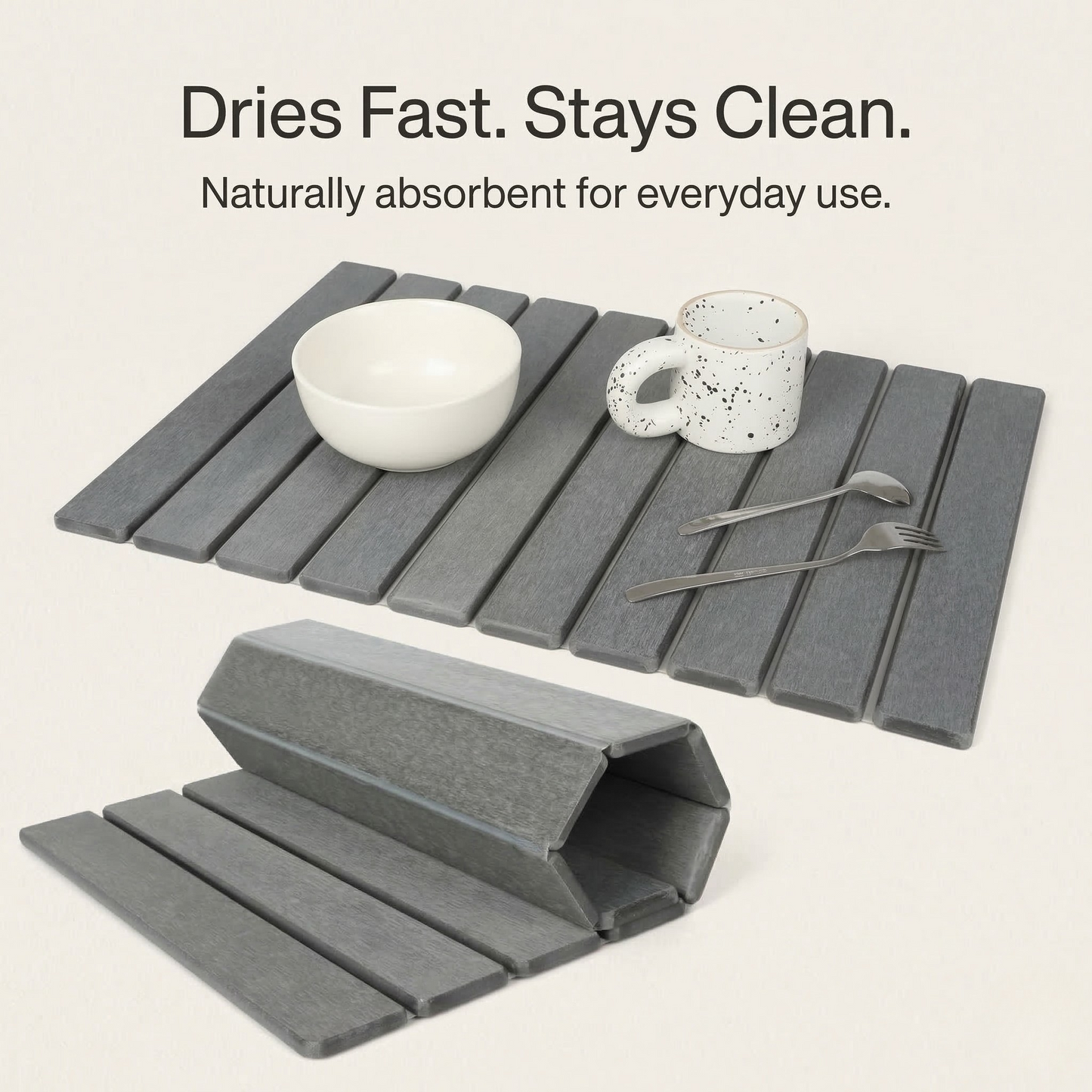 PureAura DryStone Kitchen Mat 3
