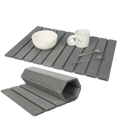 Royora Foldable Stone Dish Drying Mat - Fast Absorbent Kitchen Countertop Mat
