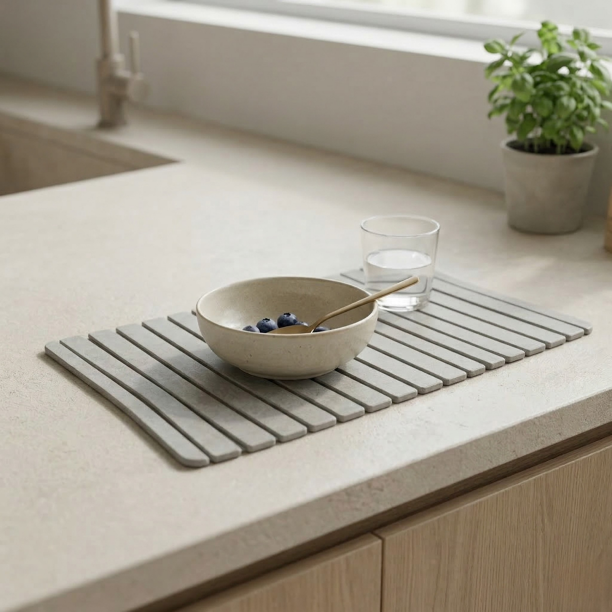 PureAura DryStone Kitchen Mat 5