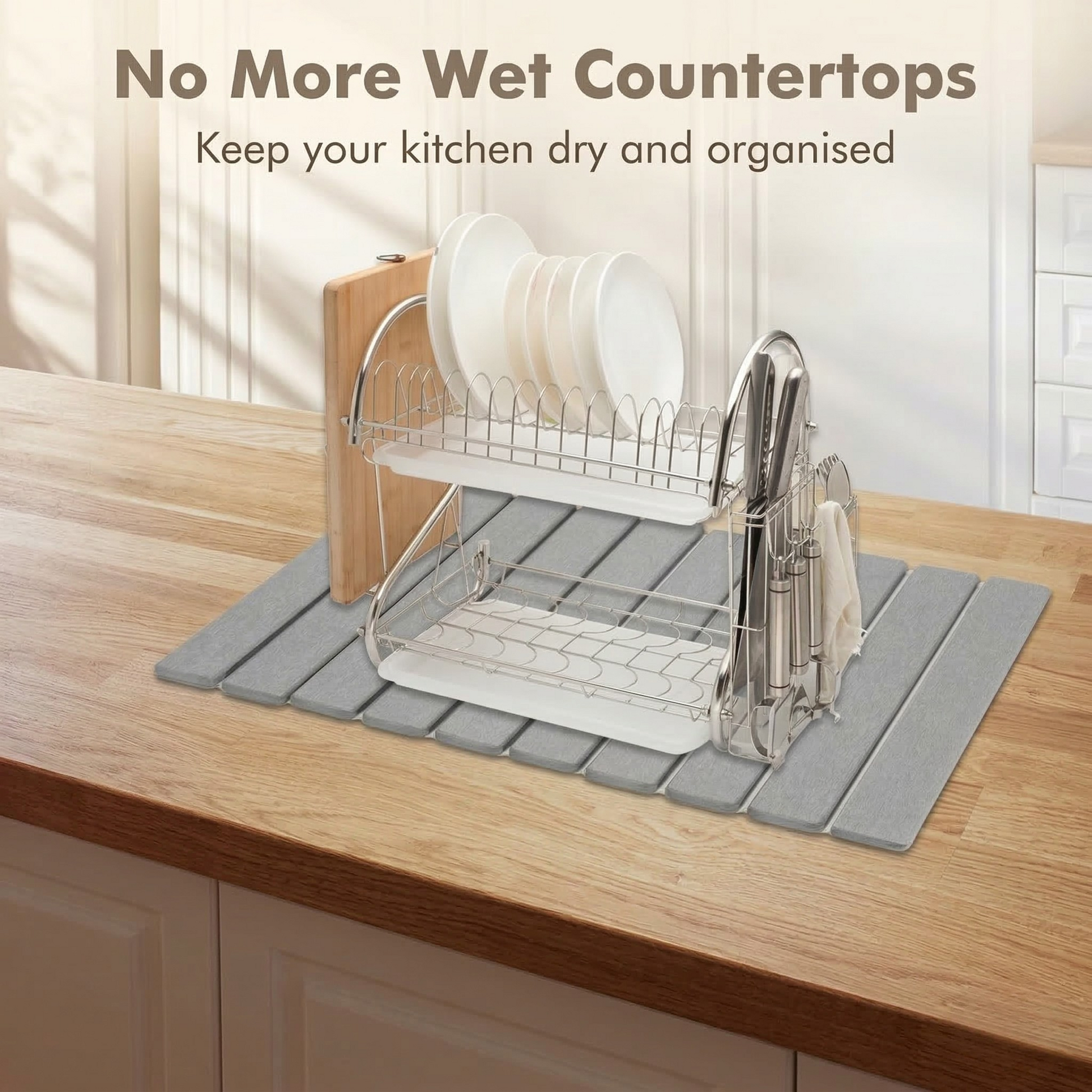 PureAura DryStone Kitchen Mat 7