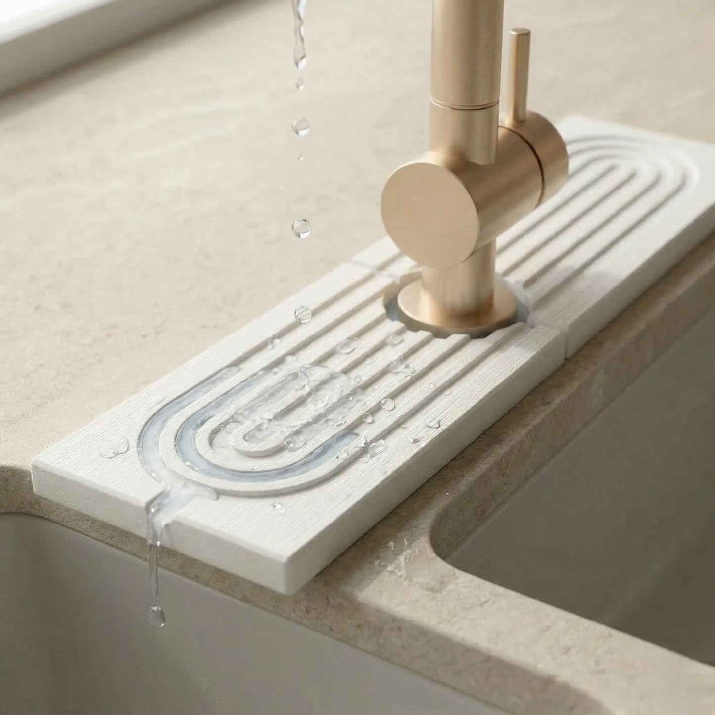 PureAura SinkFlow Stone Mat 3