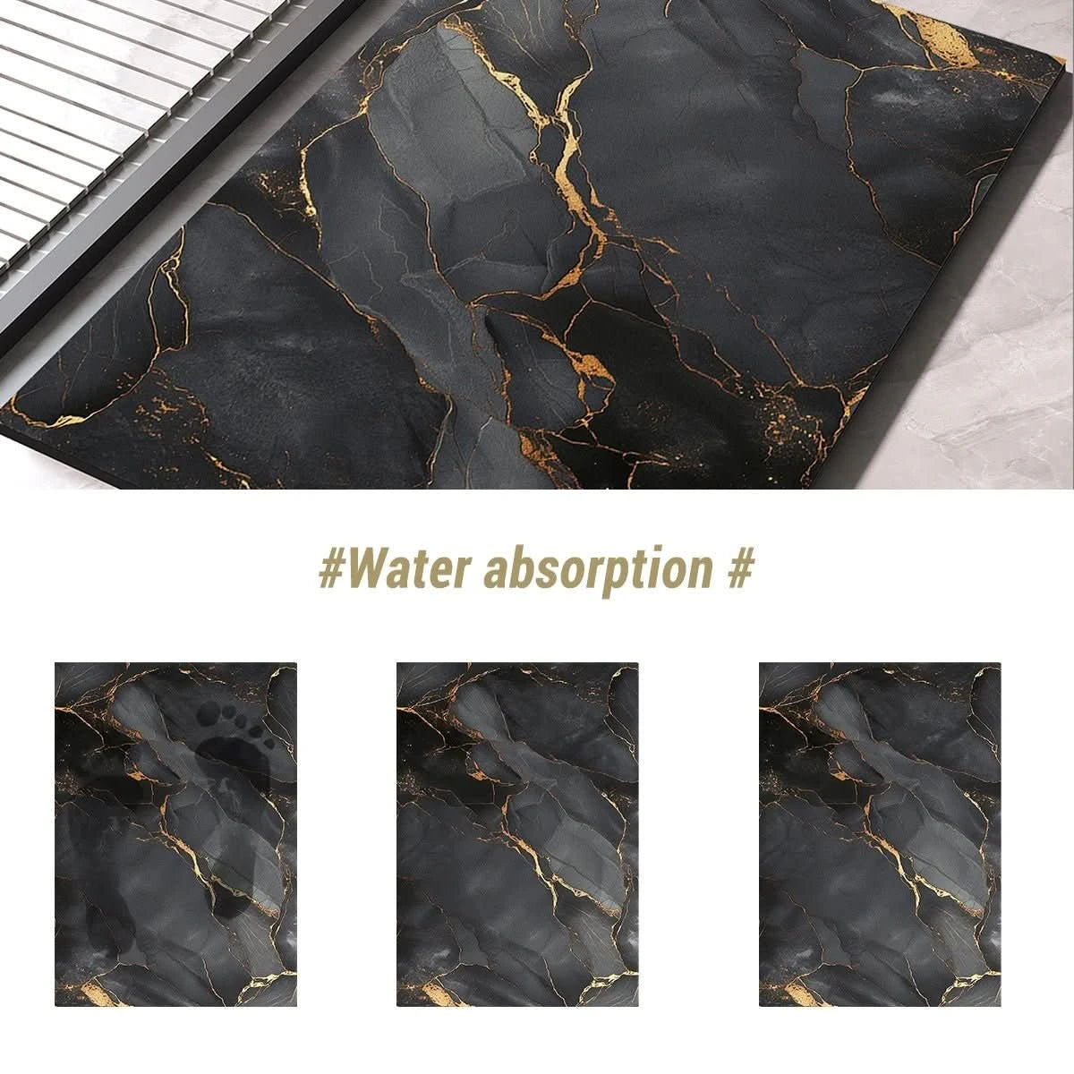 Quick-Dry Non-Slip Bath Mat with Customizable Fit | Absorbent Bathroom Mats for Safe and Stylish Steps 5