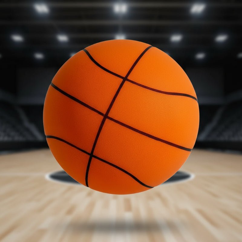 QuietBounce | Indoor Soft Foam Basketball with Ultra-Quiet Dribbling | Safe for Home Training Sessions 0