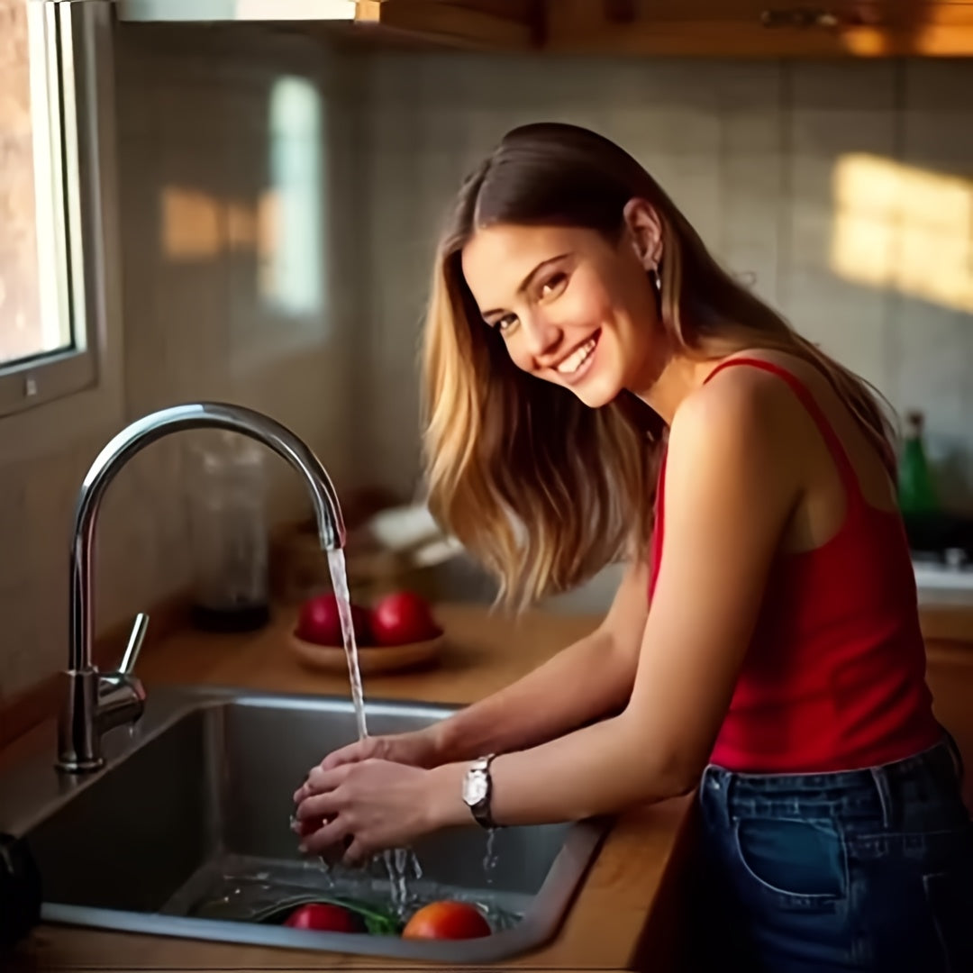 Rayvia Kitchen Sink Splash Guard – 7° Slope Faucet Mat, Quick Drain & Heat-Resistant 2