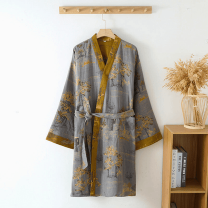 Relaxed Cotton Kimono Robe 1