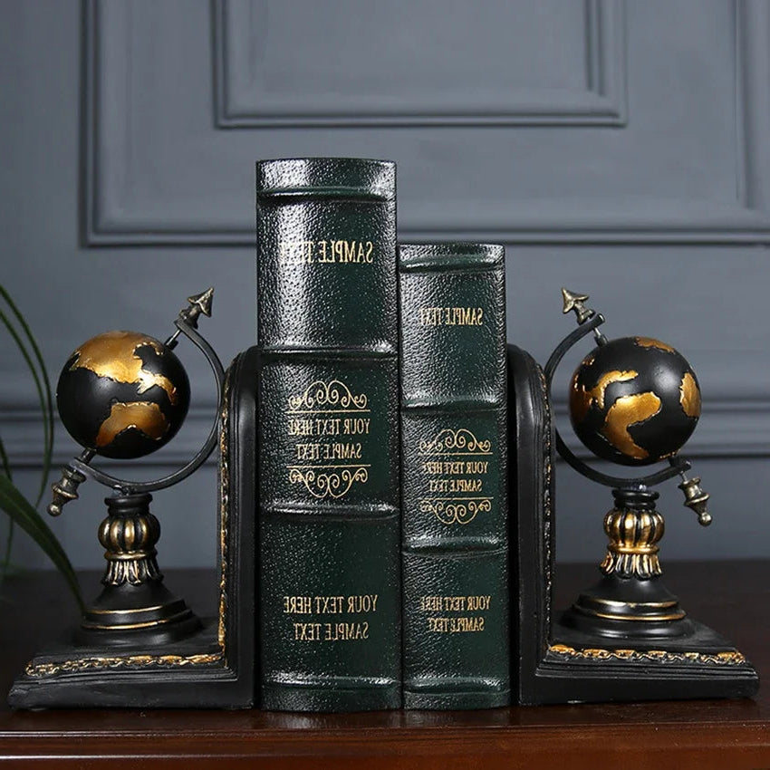 Resin Desktop Bookends - Elegant Office & Home Organizer 0