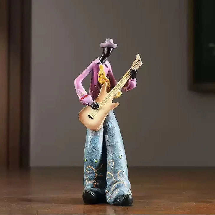 Retro Bookshelf Band Figurines - Cute Cartoon Home Decor Gifts 17