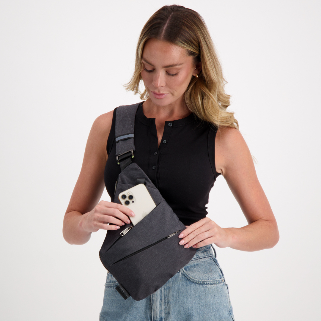RoyaleGlow Anti-Theft Crossbody Bag – RFID Blocking Waterproof with Hidden Pockets 3