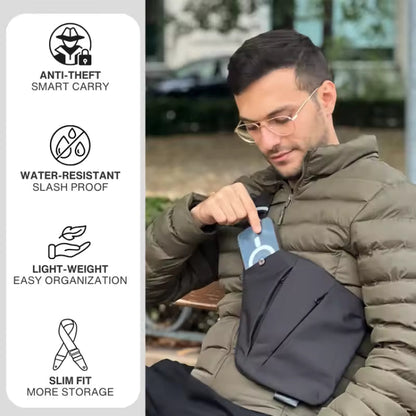 RoyaleGlow Anti-Theft Crossbody Bag – RFID Blocking Waterproof with Hidden Pockets 6