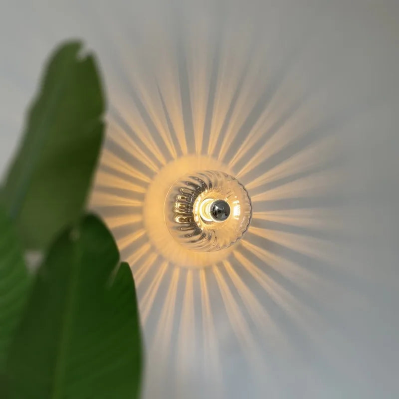 RoyaleGlow Bauhaus Glass Wall Sconce - Decorative Wall Light with Stunning Effects for Hallways & Living Rooms 0
