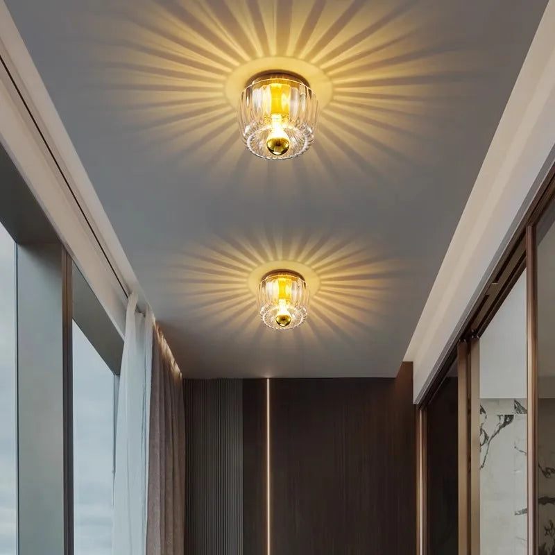 RoyaleGlow Bauhaus Glass Wall Sconce - Decorative Wall Light with Stunning Effects for Hallways & Living Rooms 2