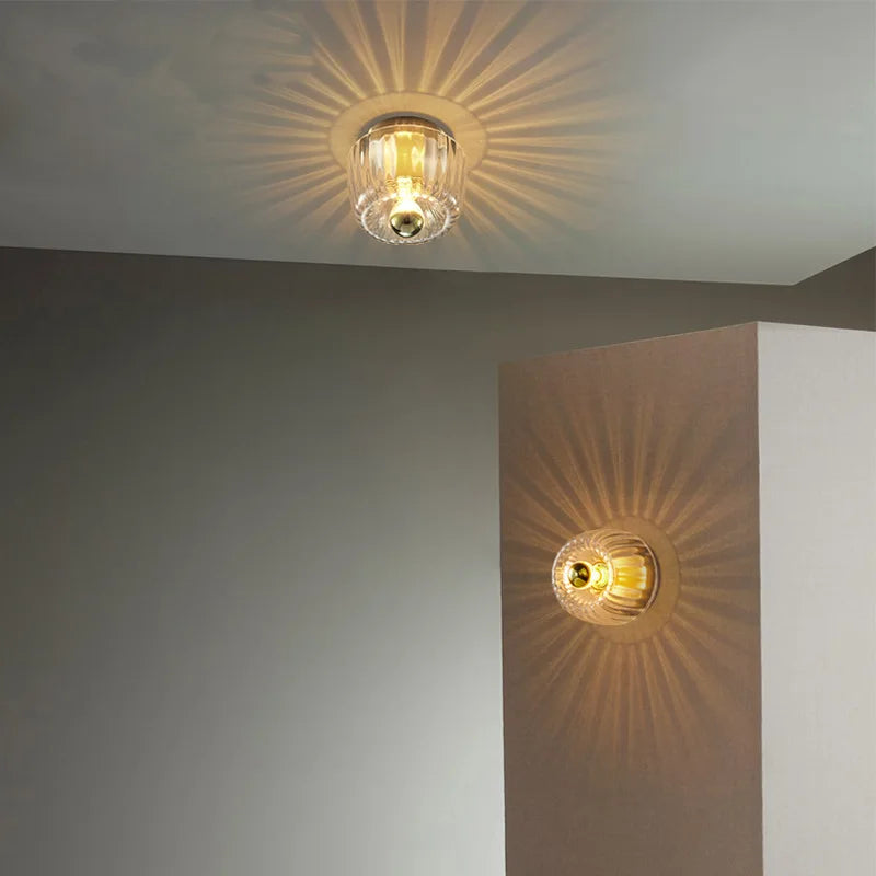 RoyaleGlow Bauhaus Glass Wall Sconce - Decorative Wall Light with Stunning Effects for Hallways & Living Rooms 3