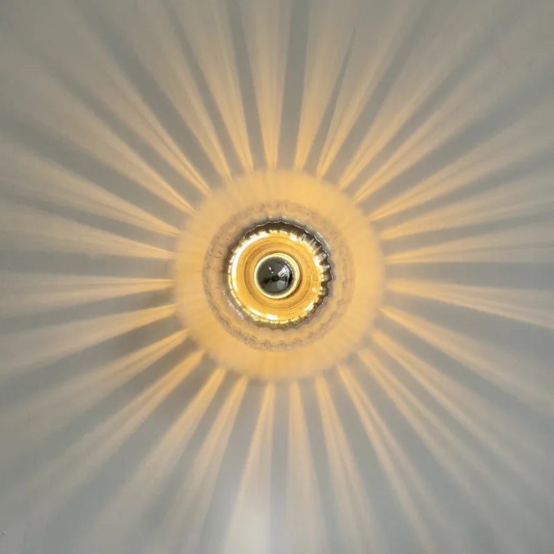 RoyaleGlow Bauhaus Glass Wall Sconce - Decorative Wall Light with Stunning Effects for Hallways & Living Rooms 5