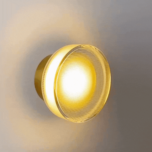 RoyaleGlow Nordic Luxury Circular Wall Lamp - Modern Wall Light for Bedroom and Hallway 1
