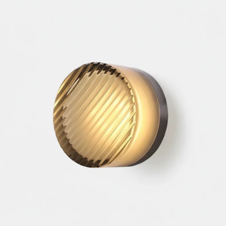 RoyaleGlow Nordic Luxury Circular Wall Lamp - Modern Wall Light for Bedroom and Hallway 15