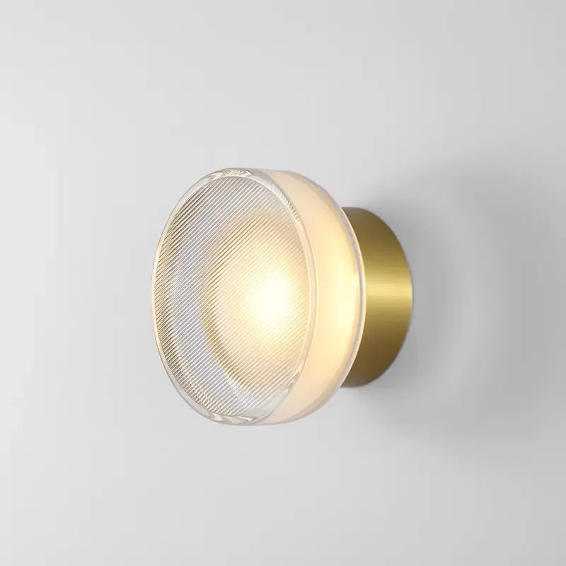 RoyaleGlow Nordic Luxury Circular Wall Lamp - Modern Wall Light for Bedroom and Hallway 7