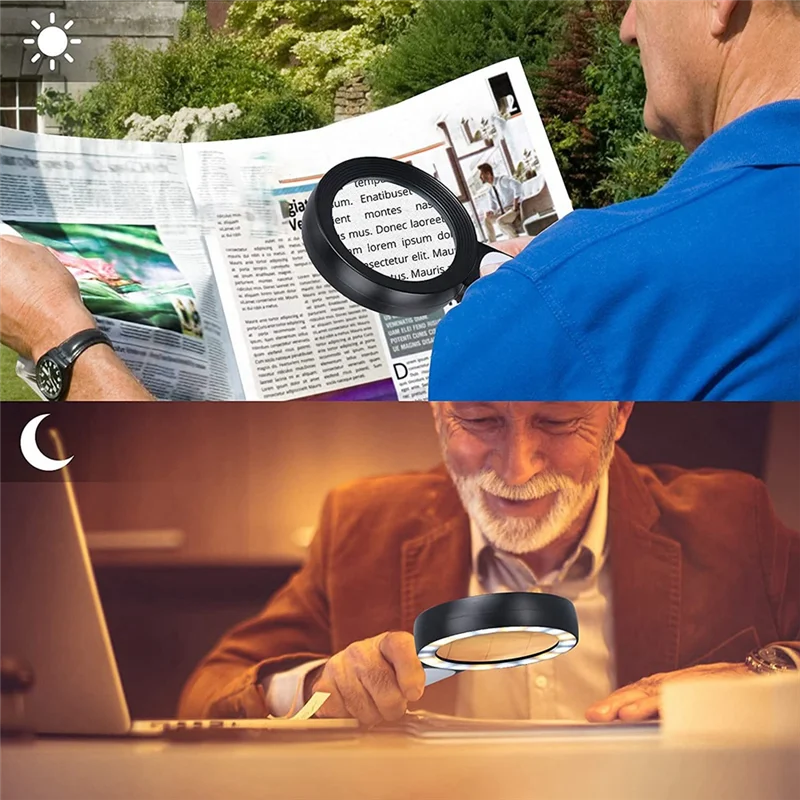 Royaleva 30X Handheld Magnifying Glass for Clear Reading & Detail Viewing 4