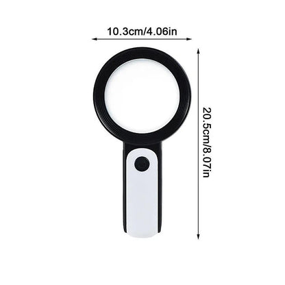 Royaleva 30X Handheld Magnifying Glass for Clear Reading & Detail Viewing 5