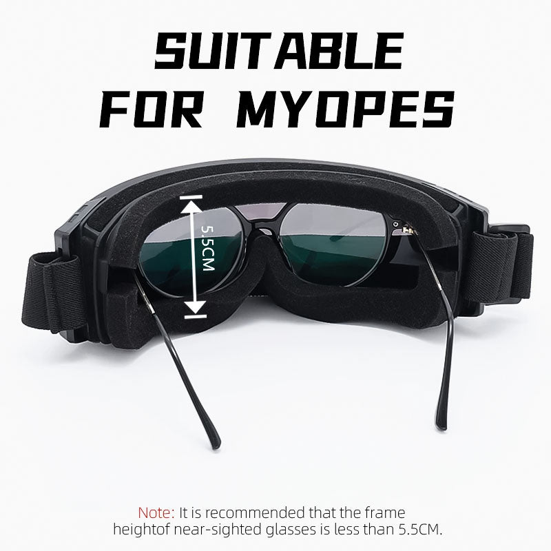 Royaleva Anti-Fog and Fit Over Glasses Motorcycle Goggles 2