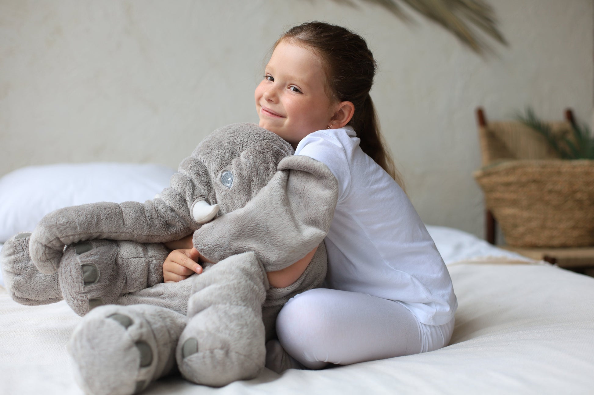 Royaleva Baby Elephant Cuddle Pillow – Soft Plush Companion, Ideal for Newborns & Kids 3