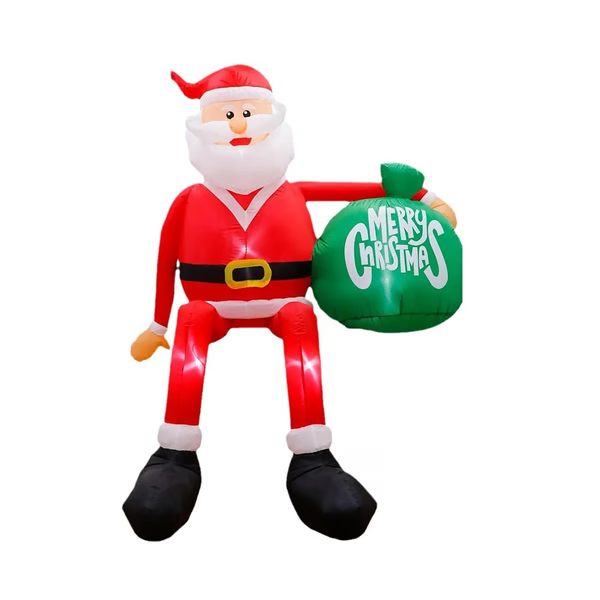Royaleva Giant 8FT LED Climbing Santa Inflatable Premium Outdoor Christmas Decoration 5