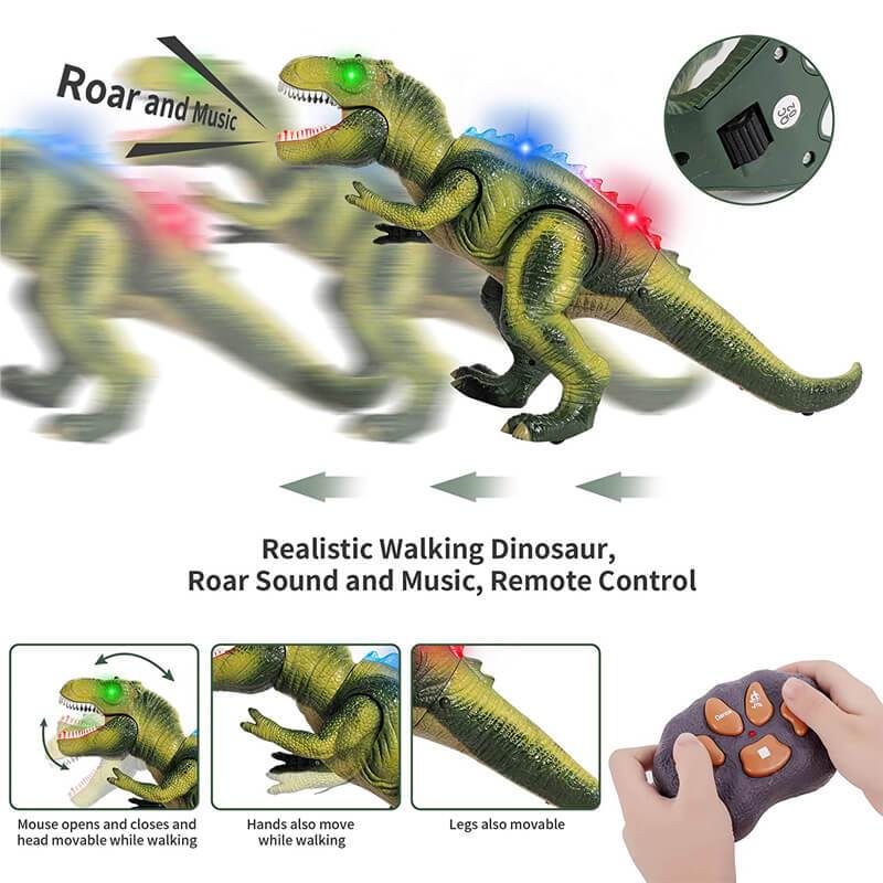 Royaleva Remote Control T-Rex Dinosaur With LED Light Up 6