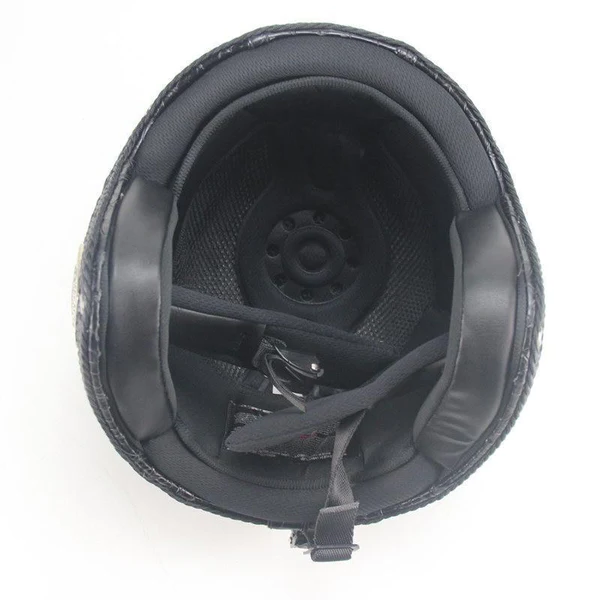 Royaleva Retro Vintage Motorcycle Helmet Open Face With Goggle Mask 3