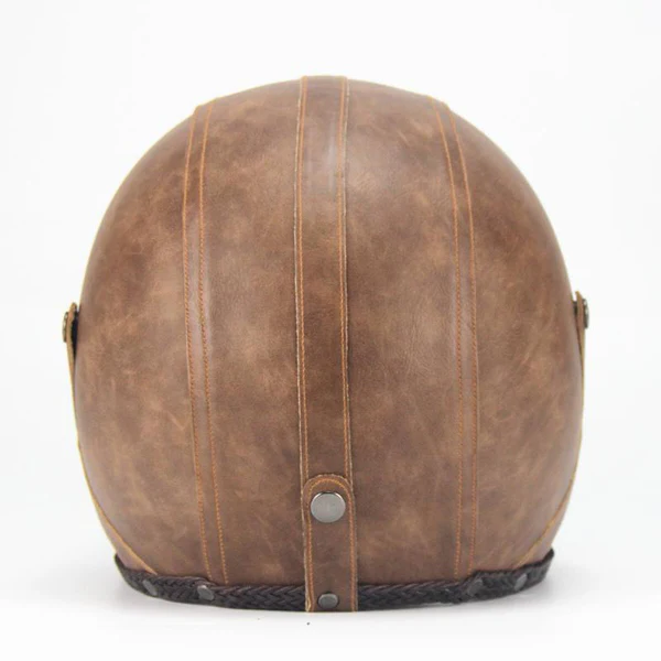 Royaleva Retro Vintage Motorcycle Helmet Open Face With Goggle Mask 5