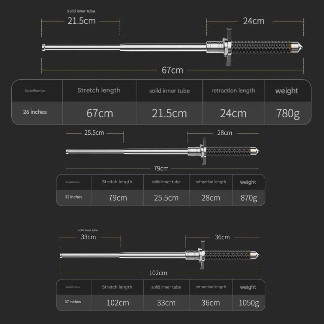 Royallure Adjustable Hiking Stick with Non-Slip Grip for Enhanced Stability 3