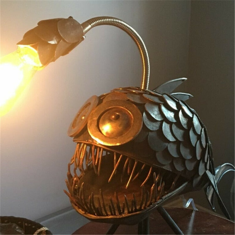 Royallure Angler Fish Lamp – USB Powered LED Night Light for Quirky Home Decor 3