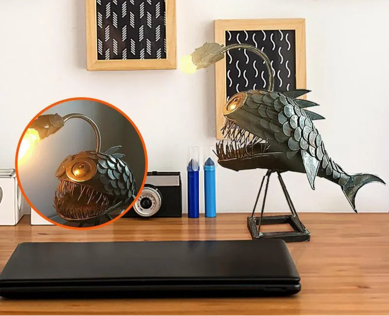 Royallure Angler Fish Lamp – USB Powered LED Night Light for Quirky Home Decor 6