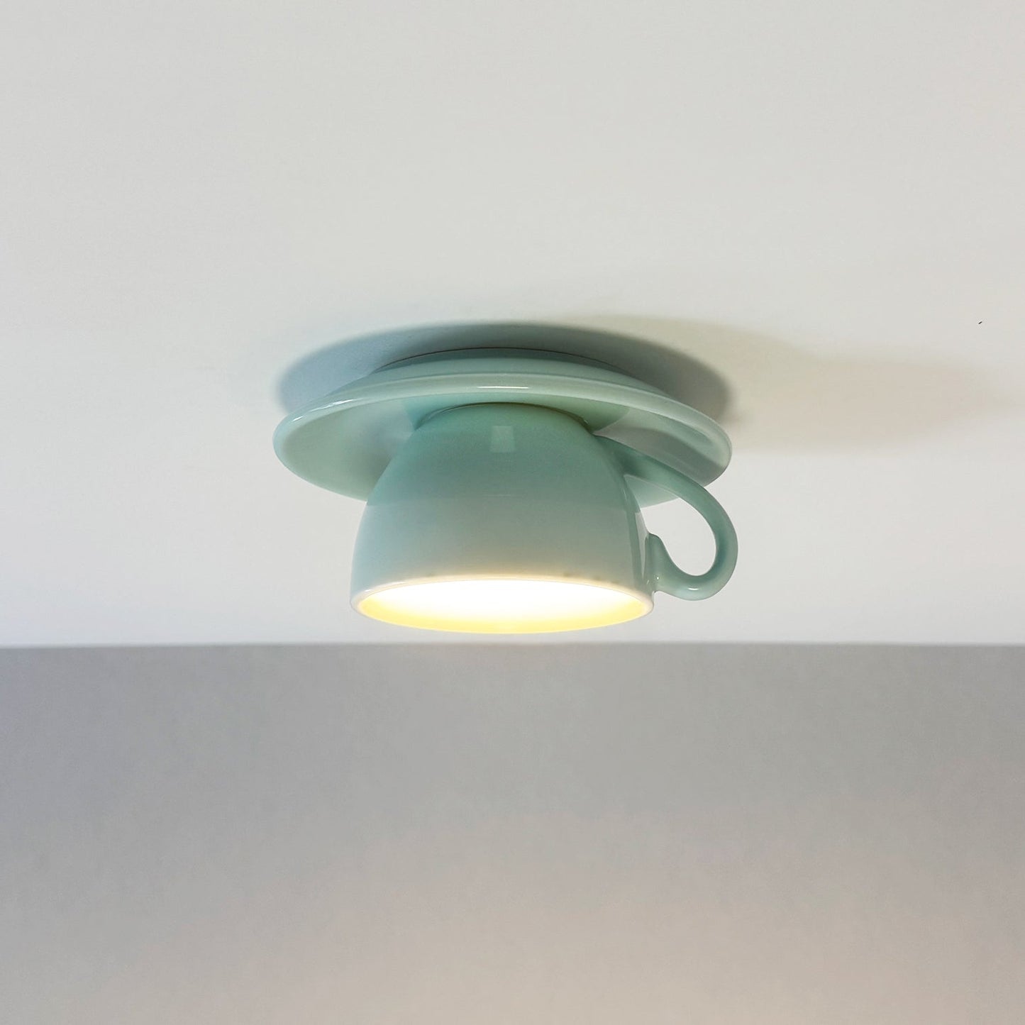 Royallure Flush Mount Ceiling Light Fixture - Coffee Cup Ceramic Design for Restaurant Cafe 2