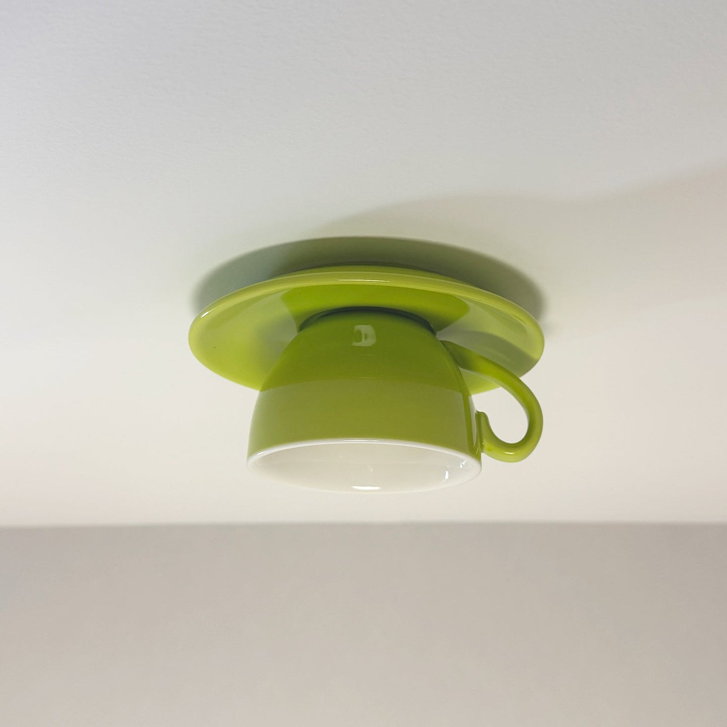 Royallure Flush Mount Ceiling Light Fixture - Coffee Cup Ceramic Design for Restaurant Cafe 3