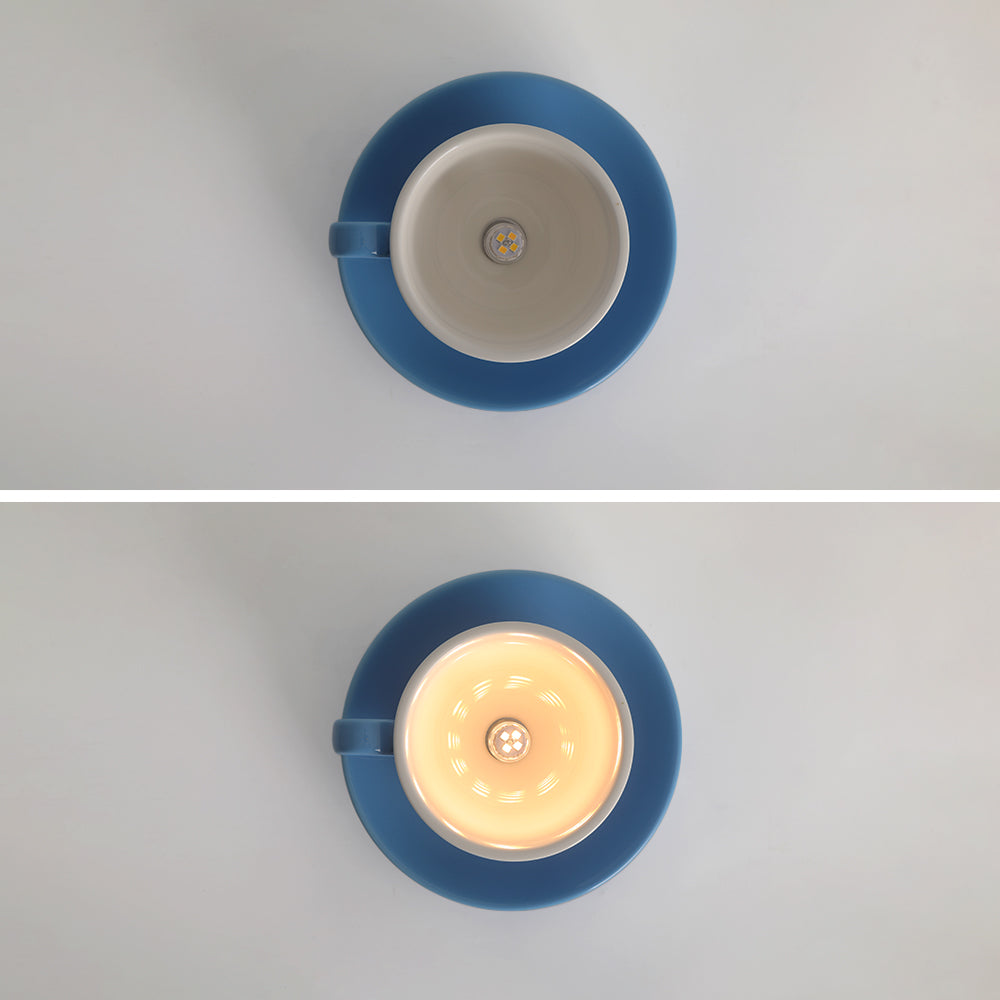 Royallure Flush Mount Ceiling Light Fixture - Coffee Cup Ceramic Design for Restaurant Cafe 6