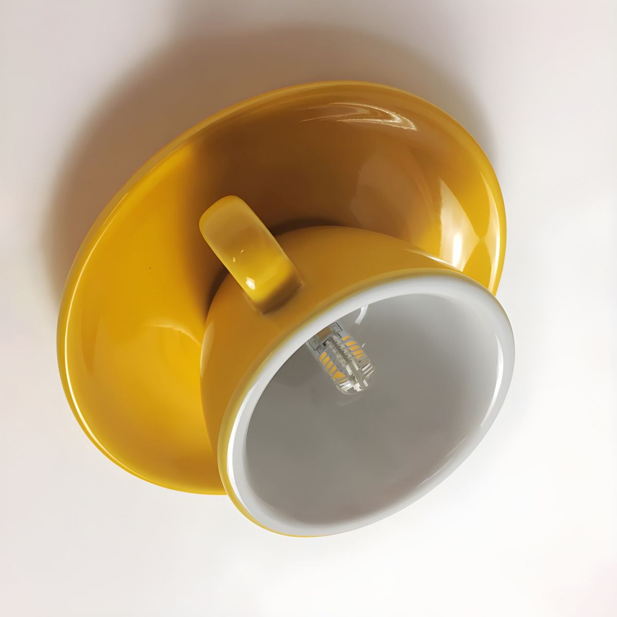 Royallure Flush Mount Ceiling Light Fixture - Coffee Cup Ceramic Design for Restaurant Cafe 7