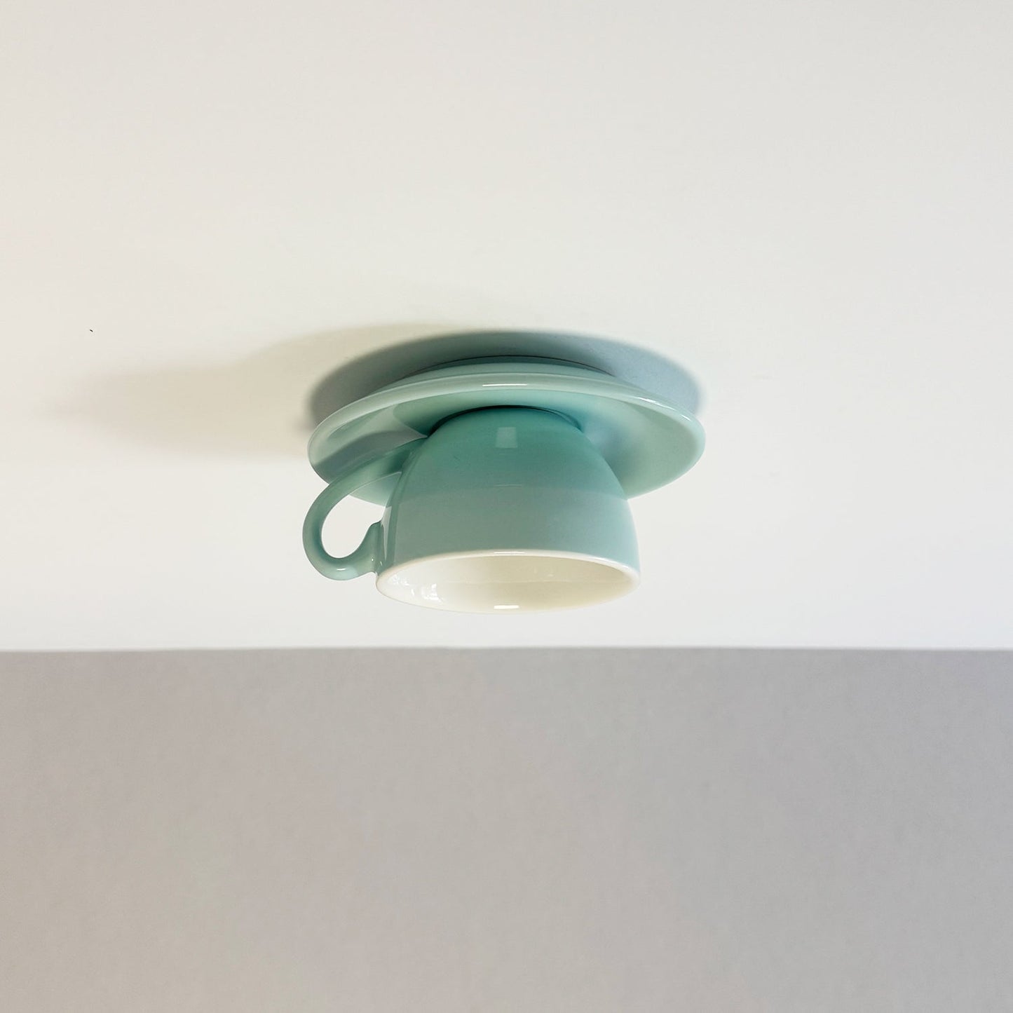 Royallure Flush Mount Ceiling Light Fixture - Coffee Cup Ceramic Design for Restaurant Cafe 8