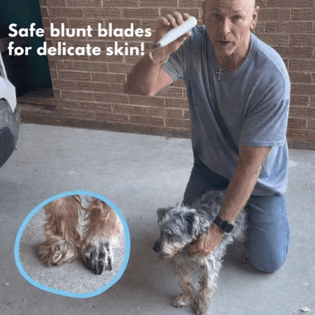 Royallure Gentle Quiet Pet Trimmer for Sensitive Areas with LED Light and Ceramic Blades 5