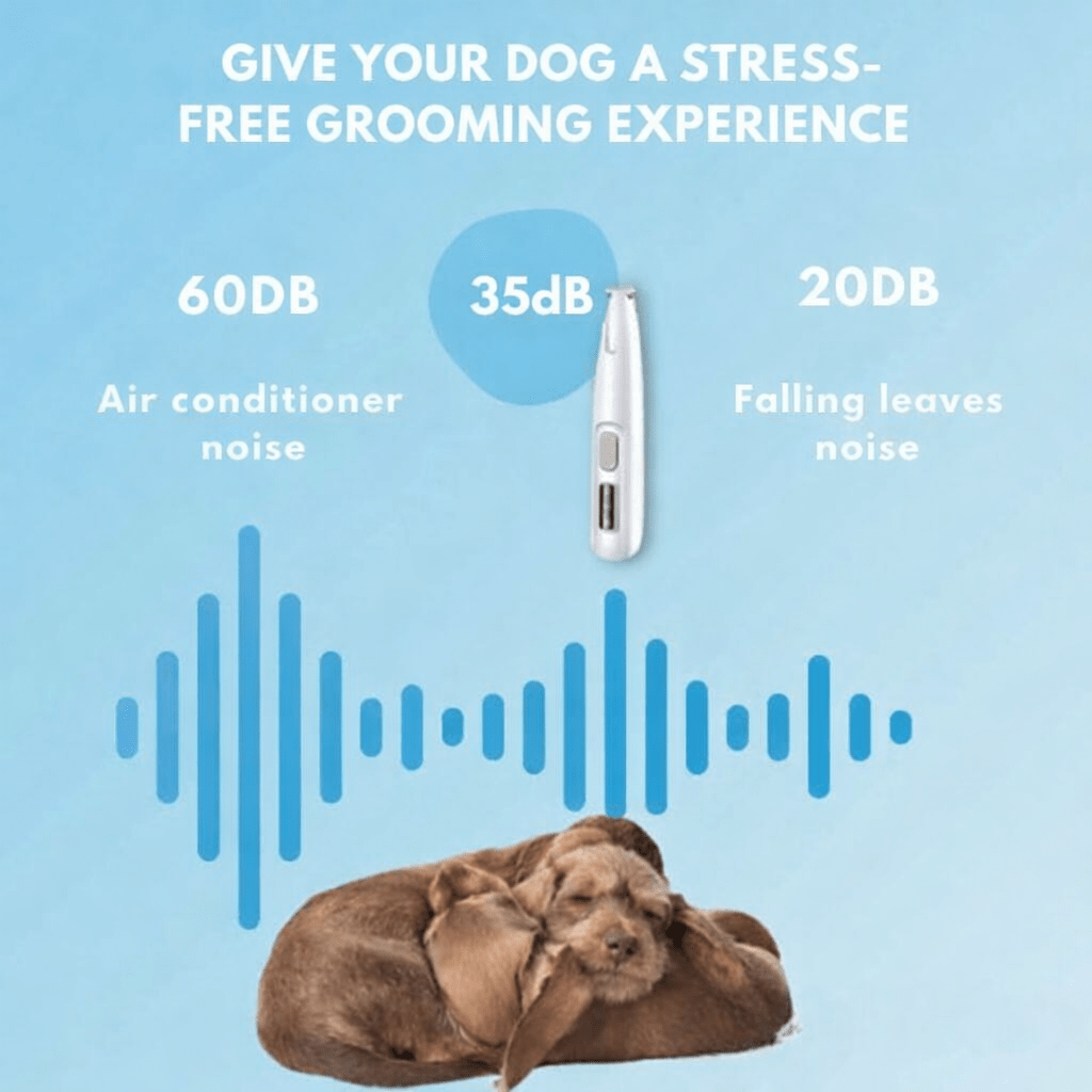 Royallure Gentle Quiet Pet Trimmer for Sensitive Areas with LED Light and Ceramic Blades 7