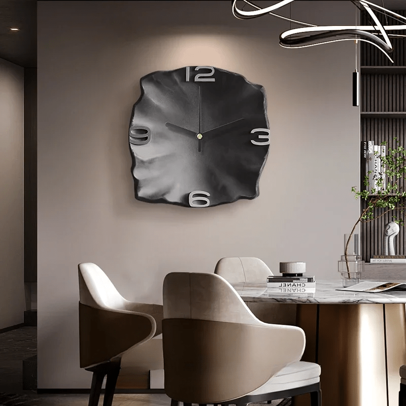 Royallure Large Modern Wall Clock with 3D Relief Design - Silent Quartz Decor 20-Inch 8