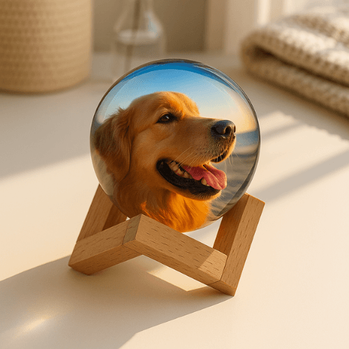 Royallure Memory Orb – Custom Video Sphere with 360° Sound & USB Upload 1