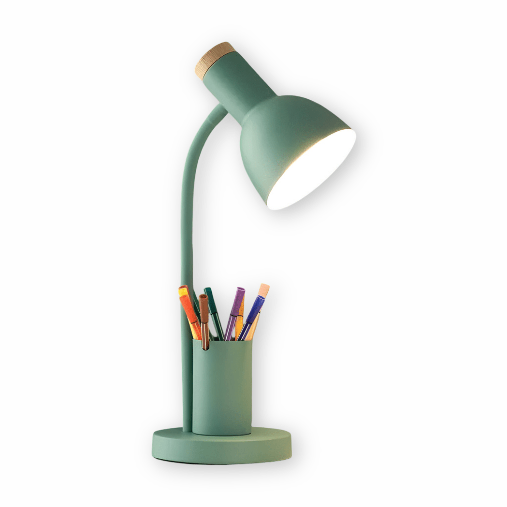Royallure Modern LED Desk Lamp with Adjustable Color Modes and Pen Holder 9